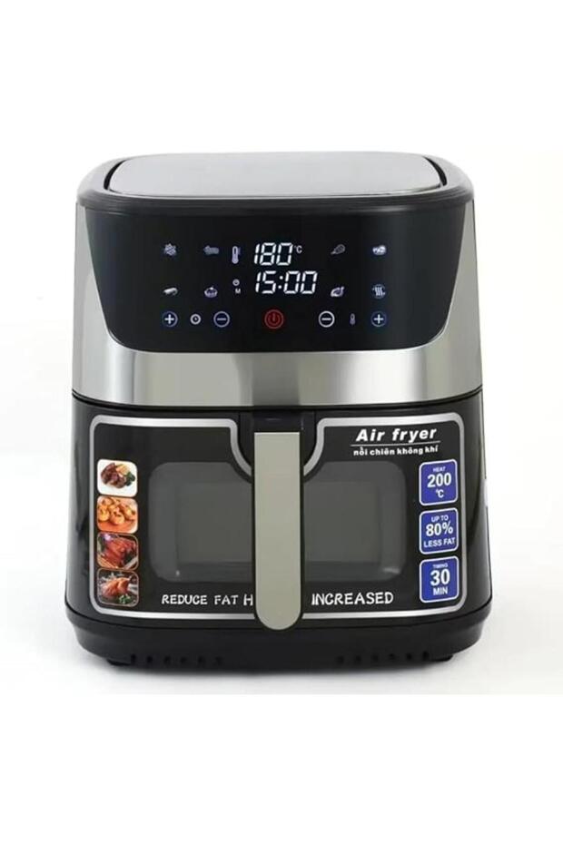 Digital Air Fryer – 12.5L, 1800W, 360° Air Tech, LCD Touch Screen, Temp Control for Healthy Cooking