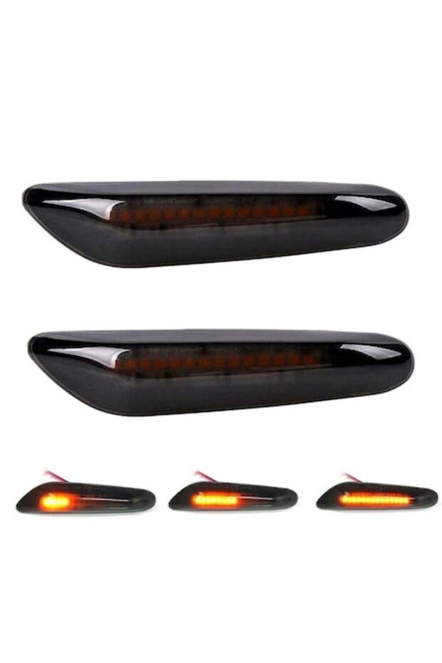 Set 2 lumini semnalizare laterale, YWX, LED, Compatibil cu BMW E90/E91/E92/E93/E46