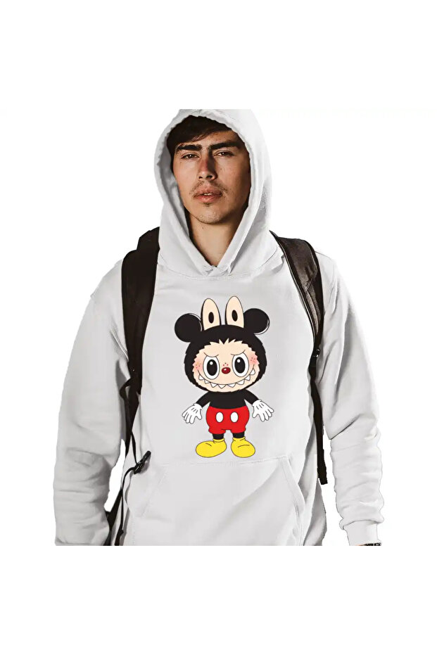 Hanorac Barbati Labubu Mickey Mouse - 3
