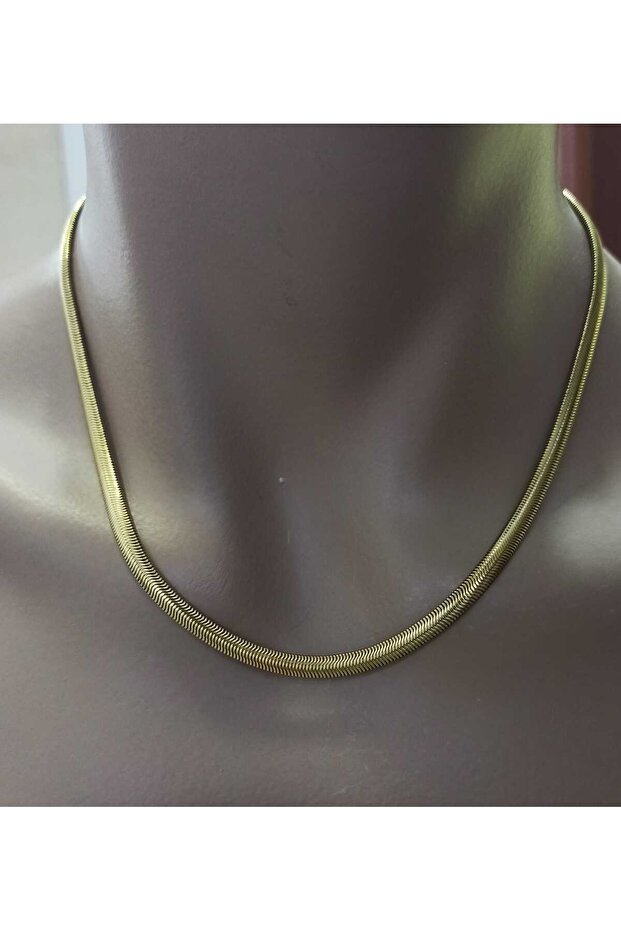Steel Gold Necklace