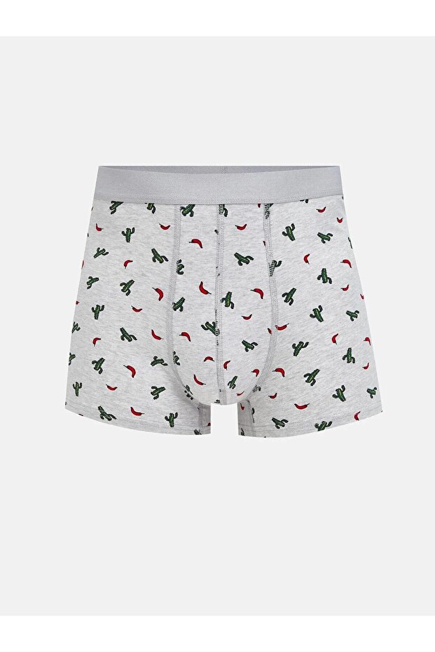 LC Standart Kalıp Pamuklu Esnek Erkek Boxer 3'lü (W5) - 3