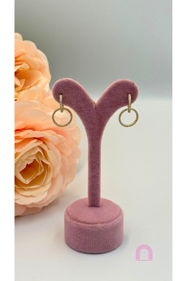 أقراط Xuping Ring Model الذهبية