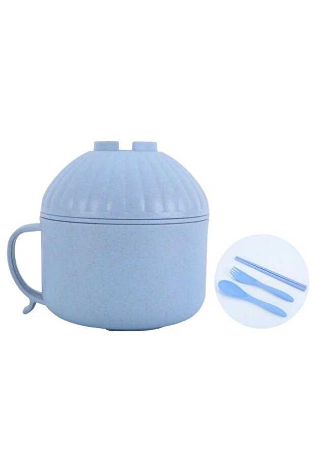 Lunch Box, Instant Noodle Bowl Instant Noodle Cup With Compartment Microwave Ramen Cooker Bowl, And