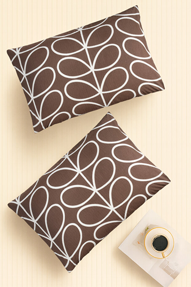 | Pattern | Ranforce 2-Piece Pillowcase Set | Retro Coffee - 1