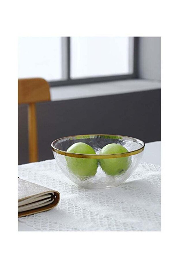 6 Inch Fruit Glass Bowl Clear 14.5x7cm