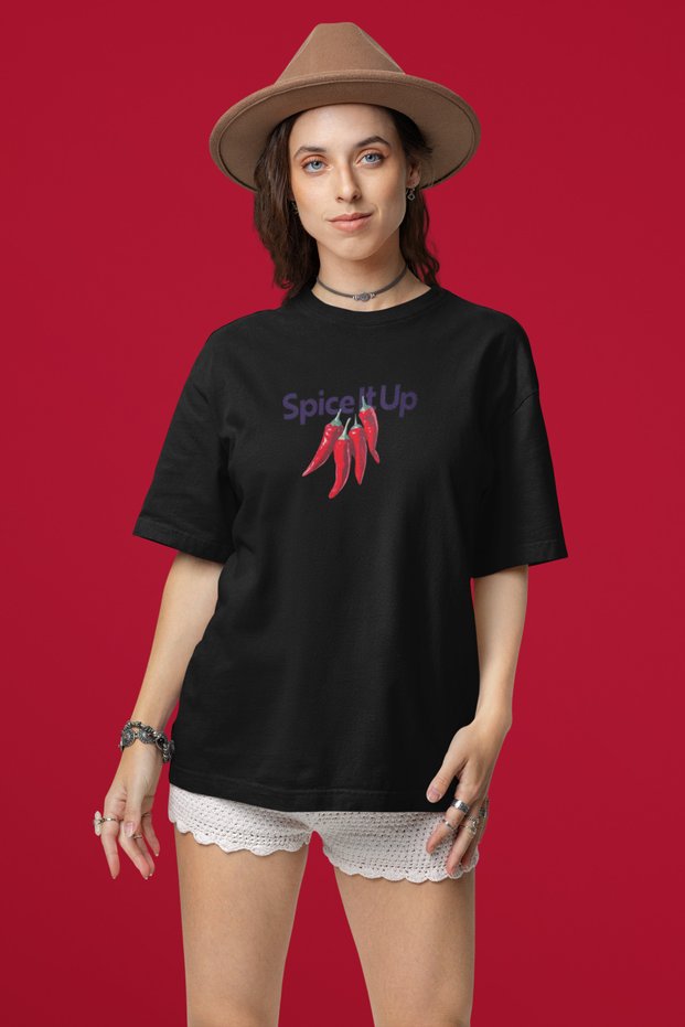 Spice It up Printed / Unisex Multicolor T-Shirt / Premium Quality / Regular Fit
