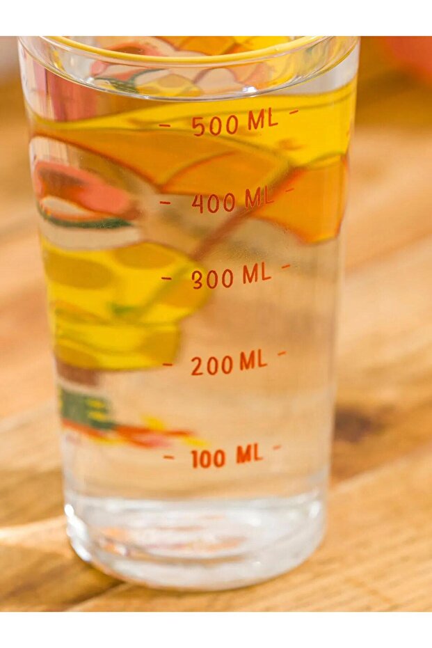 Lcw Printed Glass Cup 550 ml (W5) - 2