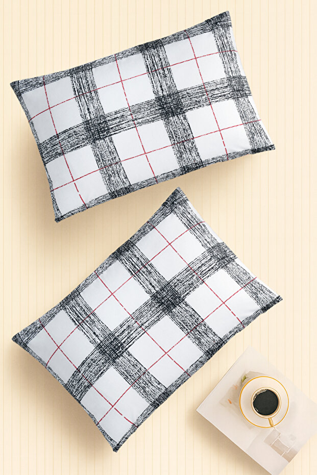 |   نمط |   مجموعة رانفورس مكونة من 2 غطاء وسادة |   بينا وايت - 1