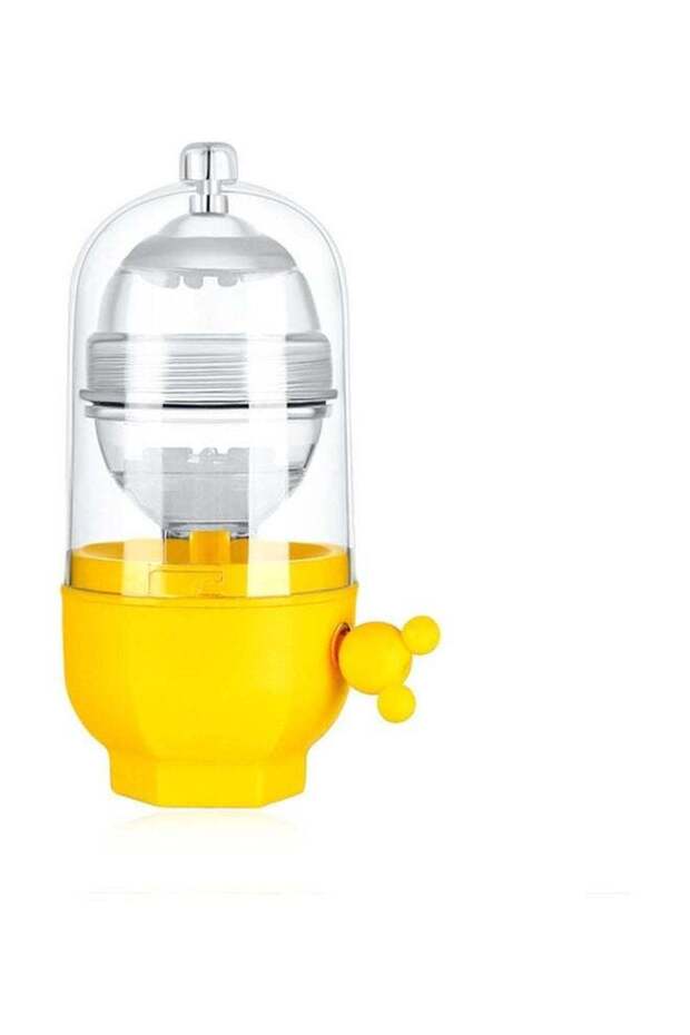 Pull-String Manual Eggs Shaker Yellow - 1