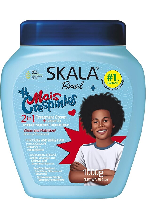 SKALA Mais Crespinhos 2 in 1 Cream for Styling/Hydrating, Net.Wt 1000g