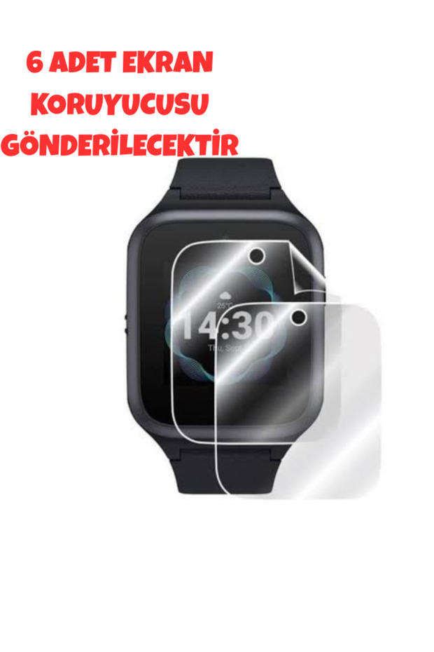 Movetime MT46X Akıllı Çocuk Saati Uyumlu 6 Adet Şeffaf Ekran Koruyucu - 3
