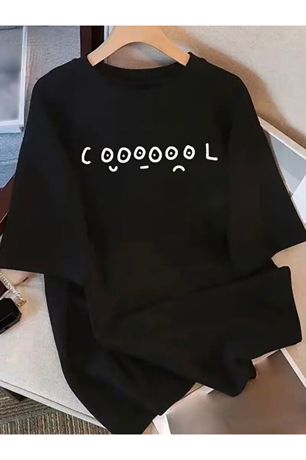 Cool Printed Oversize Unisex Women/Men's Crew Neck T-Shirt