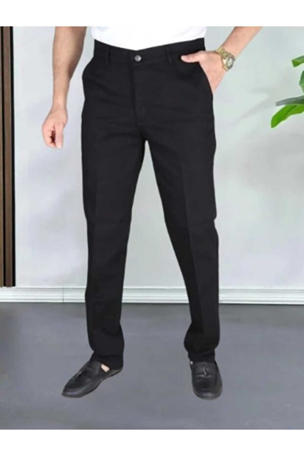 Classic Cut Black Lycra Men's Side Pocket Classic Jeans High Waist Lycra