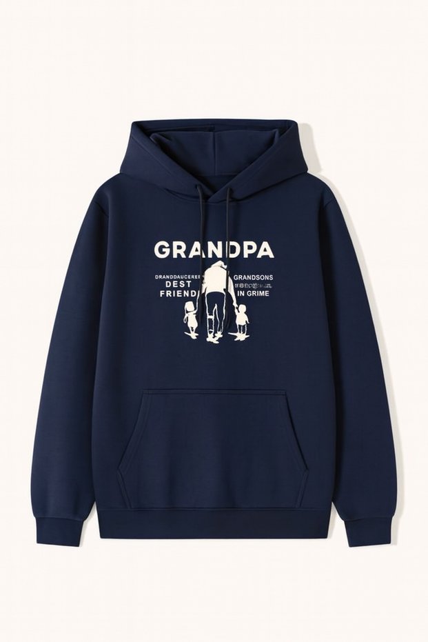 “Trend Oversize Hooded Sweatshirt - Comfortable 3 Thread Fabric, Colorful Printed Unisex”