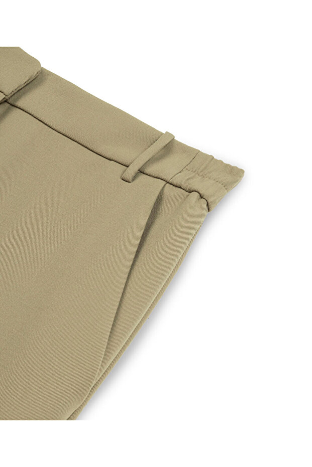 Straight fit elastik bel pantolon - 4