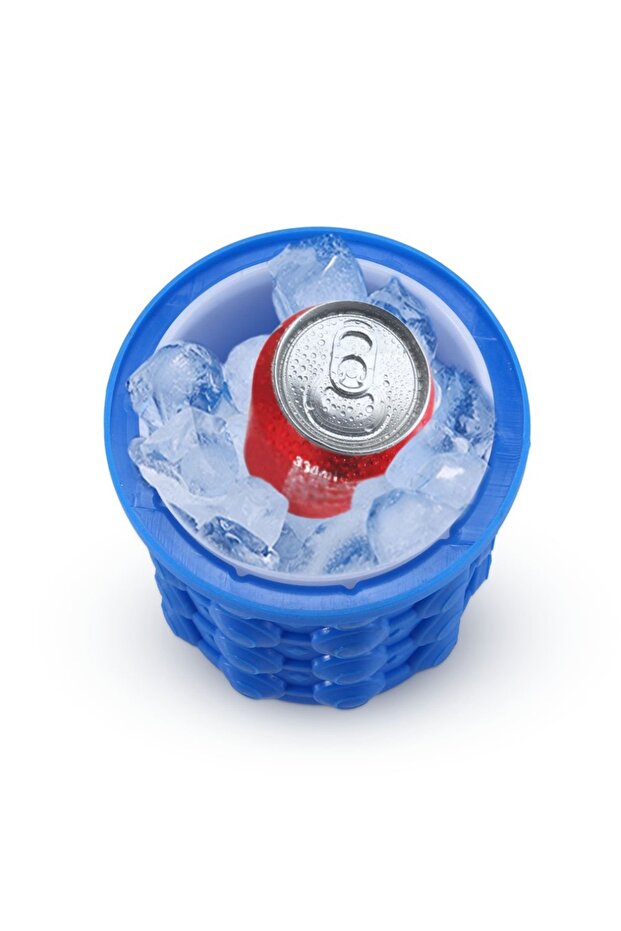 Silicone Ice Cube Maker Genie – Compact Ice Cube Tray with Lid & Storage Bucket | Easy Release - 6