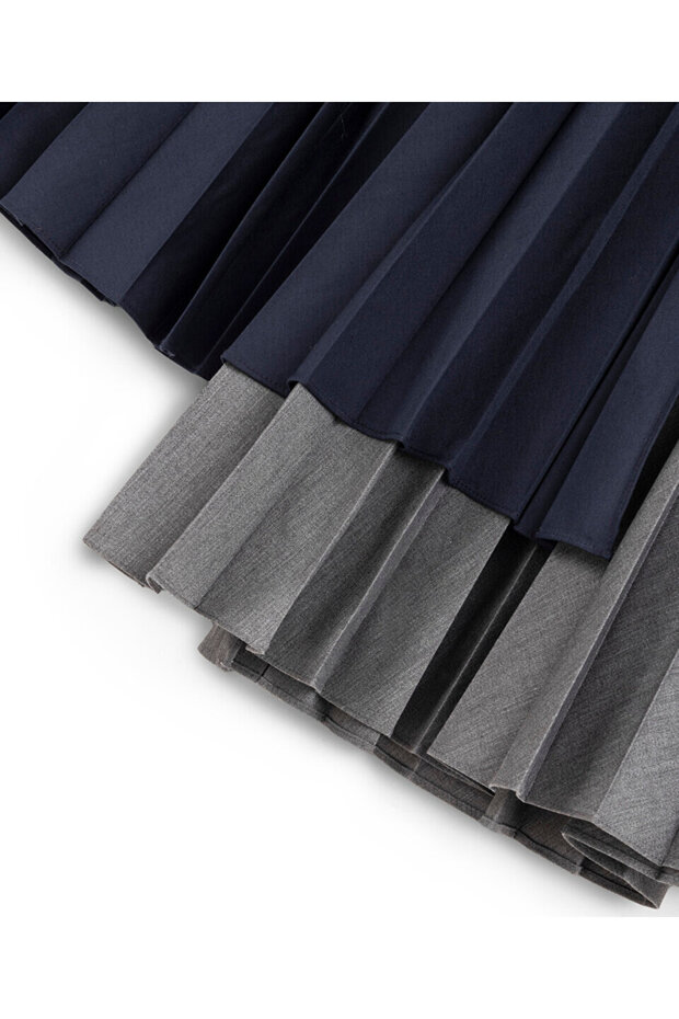 Pileli colorblock etek - 4