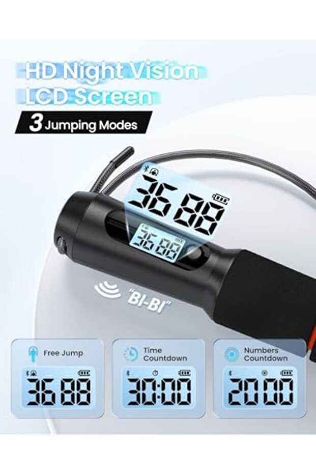 Smart Skipping Rope With Counter, Adjustable Wireless, App Analysis Data, Fitness Rope for Me - 6
