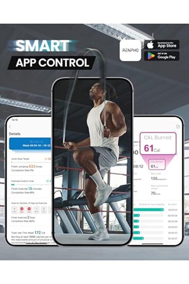 Smart Skipping Rope With Counter, Adjustable Wireless, App Analysis Data, Fitness Rope for Me - 4