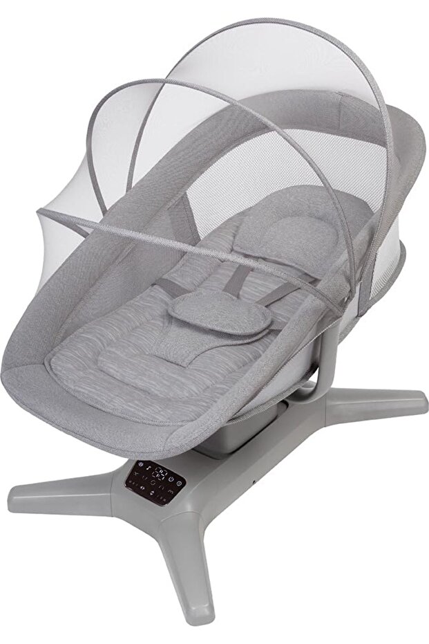 Swing X Multi-Motion Electric Baby Cradle, Adjustable, Dark Grey, Birth to 36 Months