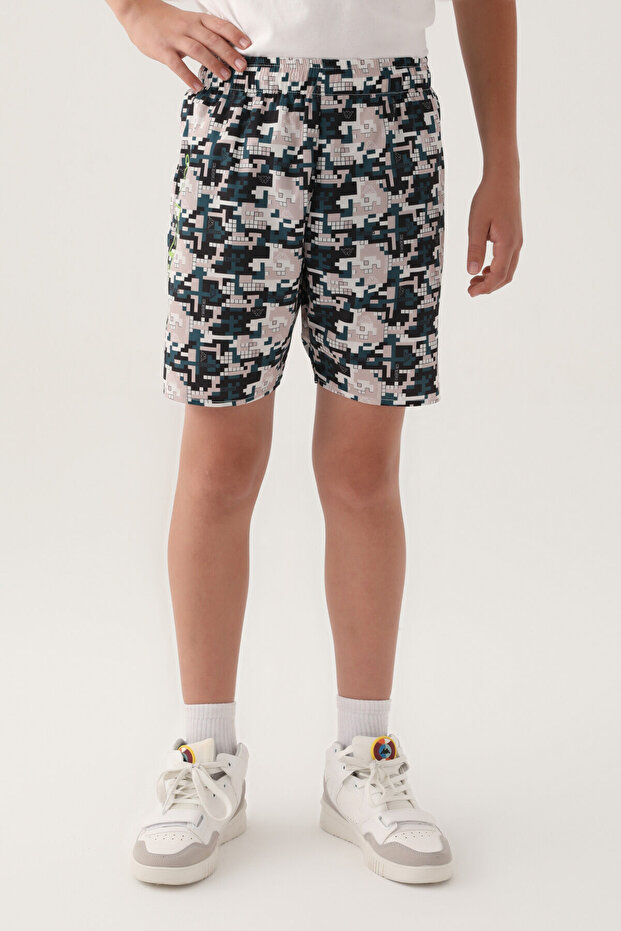 Erkek Çocuk Beyaz Şort - 1