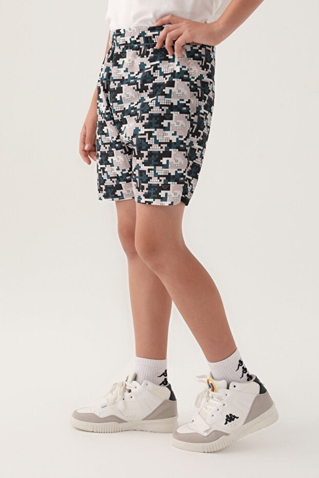 Erkek Çocuk Beyaz Şort - 3