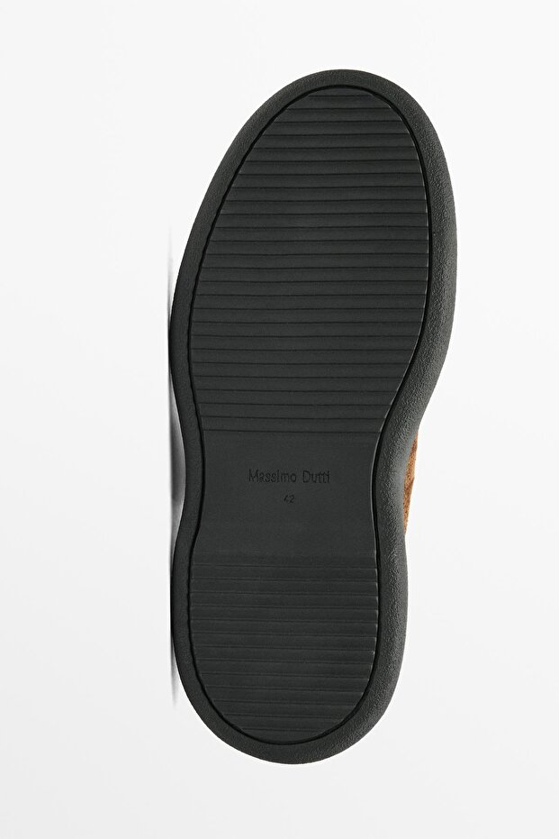 Burnu dikişli kalın süet bilekte bot - 6