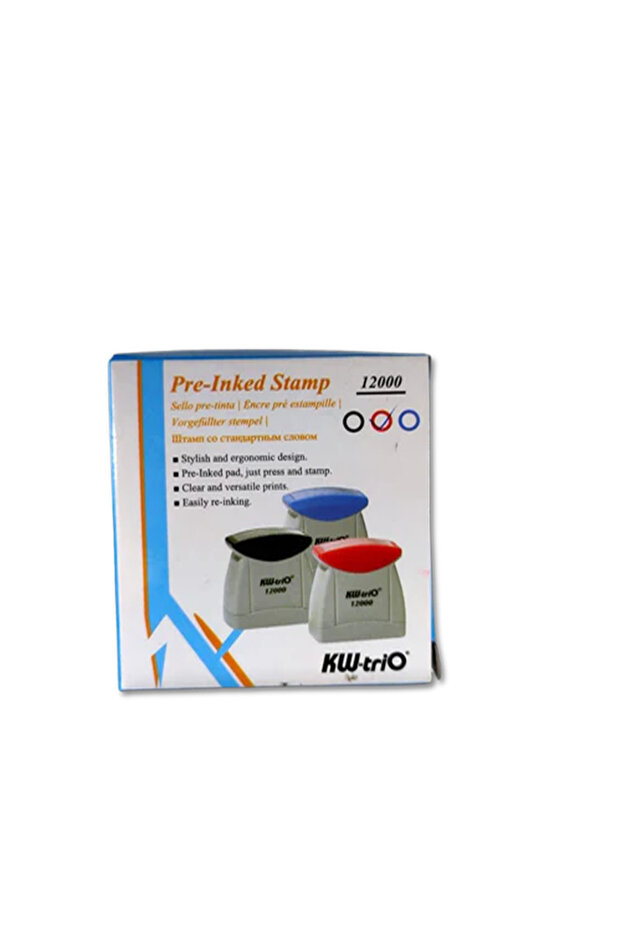 Self-Inking Pre-Inked Rubber Office Document Text Stamp