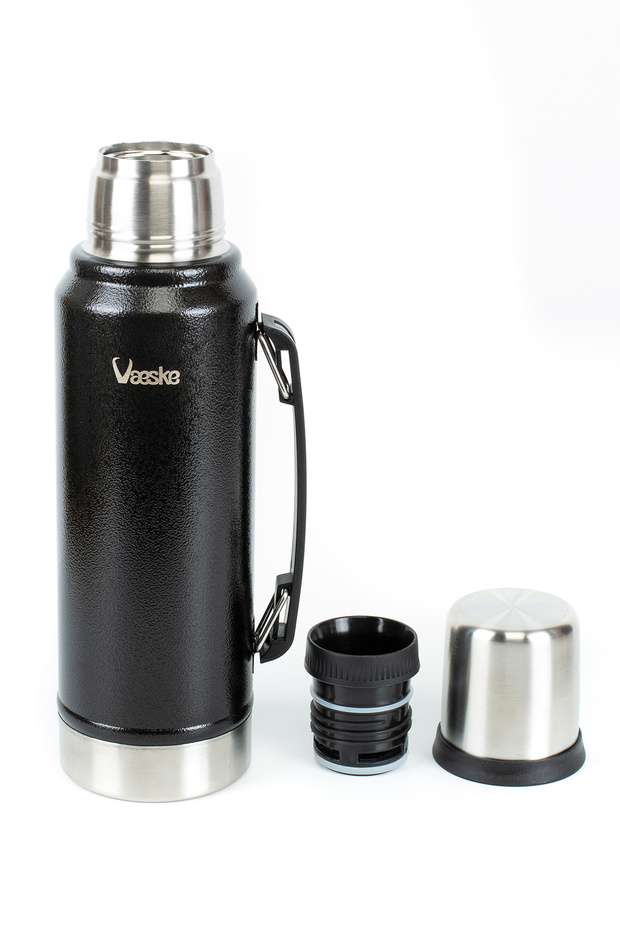 "VAESKE 1300 ML PASLANMAZ ÇELİK BÜYÜK BOY TERMOS - "SICAK & SOĞUK İÇECEK TERMOSU" - 5