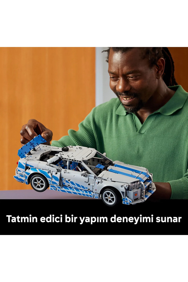 ® Technic™ Daha Hızlı Daha Öfkeli Nissan Skyline GT-R (R34) Araba 42210- 18+ Model Yapım Seti(1410P) - 10