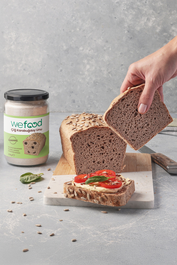 Glütensiz Vegan Katkısız Çiğ Karabuğday Unu 350 Gr - 4