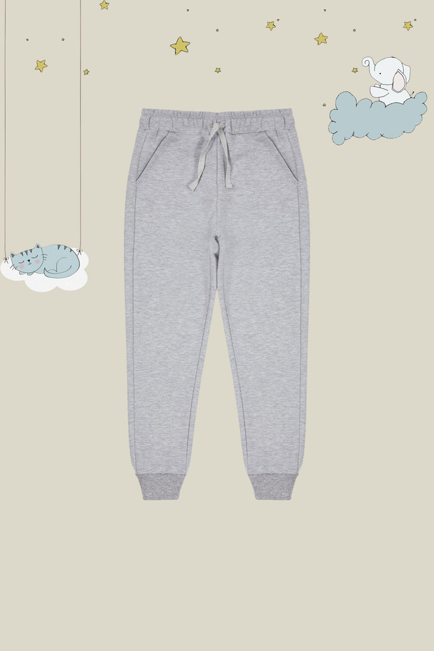 Graue Unisex-Basic-Jogginghose – TKDAW25EA00000 - 1