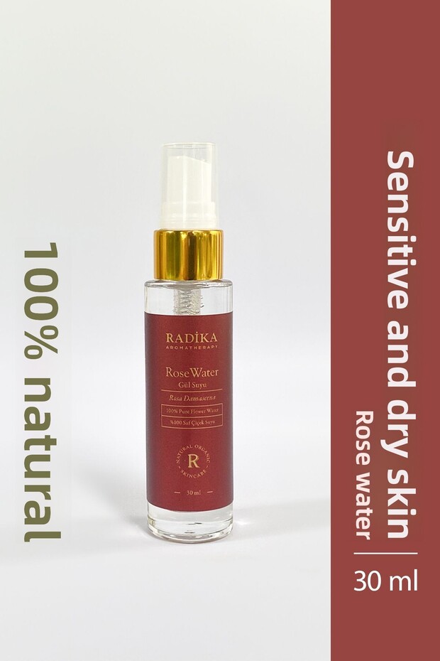 Rose Water / 30 ml / Natural Tonic / for Sensitive Skin / Moisturizing / Anti-Wrinkle