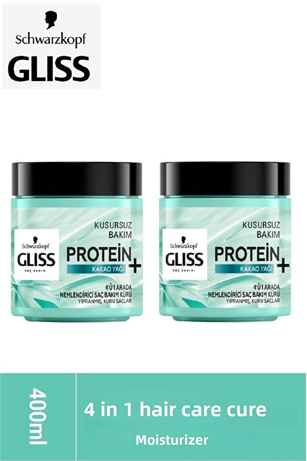 Moisturizing Protein + Cocoa Butter 4 in 1 Hair Care Cream 400 Ml X 2 Pieces