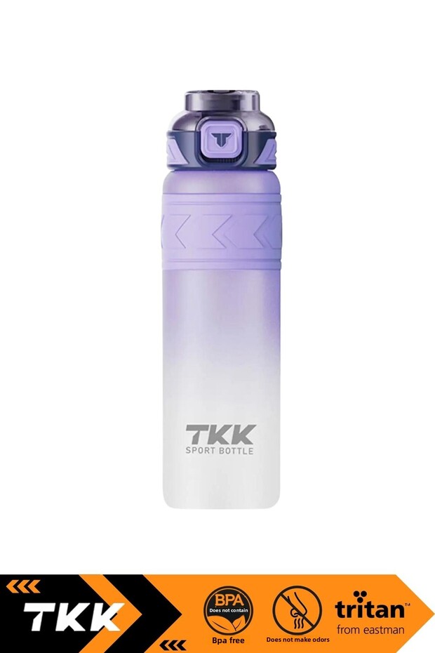 New Collection 800ml Soft-Touch Tritan Water Flask - Double Colors, With/Without Straw - 2