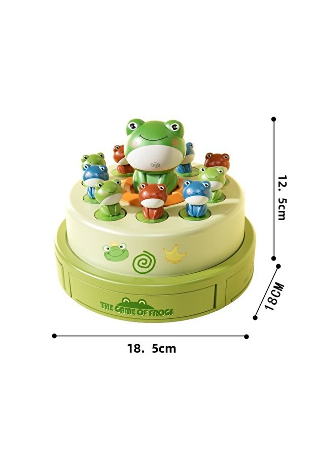 Children's Catapult Frog Turntable Net Fishing Electric Music Sound And Light Parent-child Intera... - 7