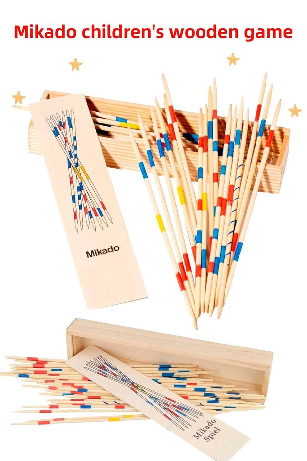 Mikado Spiel Game Sticks Mikado's Garbage Mind Brain Teaser