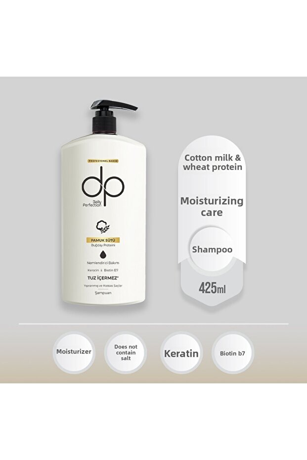Daily Perfection 425 ml Cotton Milk and Wheat Protein - Shampoo