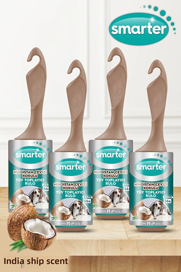 Lint Collector Roller 4 Pieces Coconut