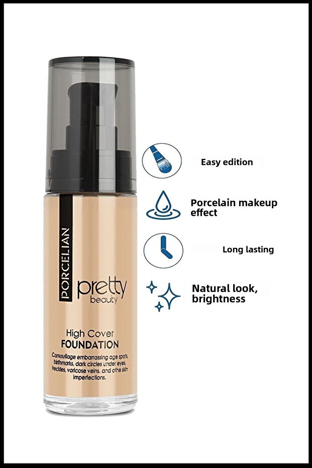 High Cover High Covering Porcelain Foundation No:3
