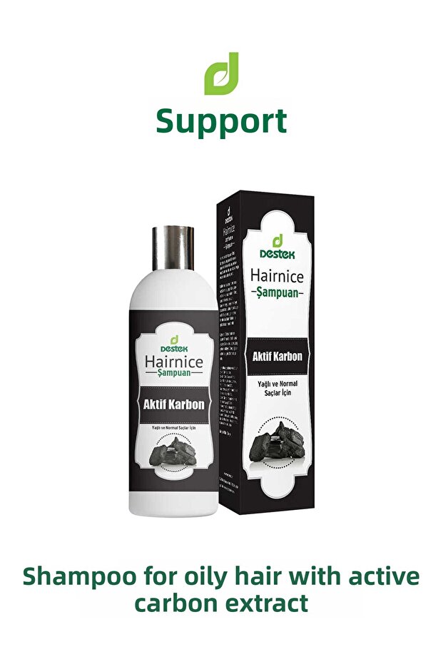 Hairnice Shampoo with Activated Carbon - 330 ml