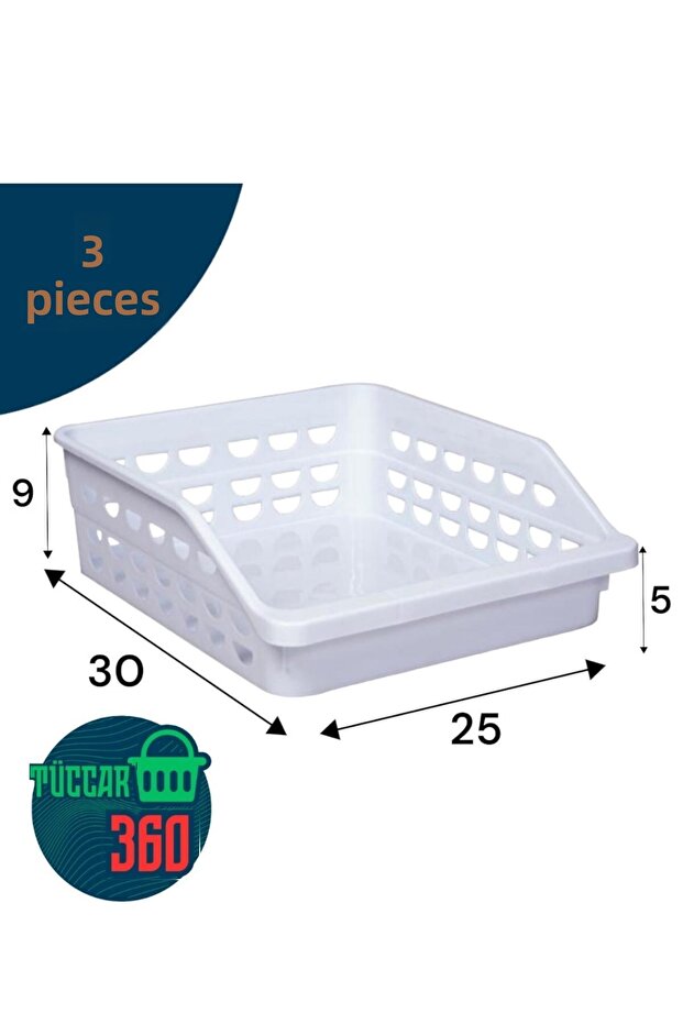 منظم ثلاجة تاجر 360 أبيض - 300x253x93.5 ملم