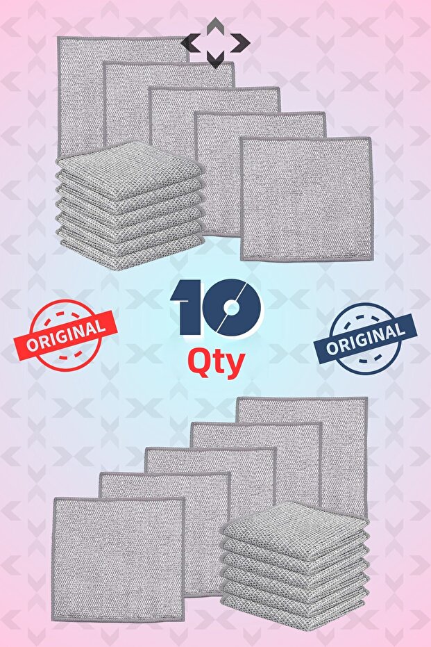 10 Pieces Wire Dishcloth Anti-Scratch Dish Wire Steel Cloth 20x20 Double Layer Wire Cloth Ip-mo