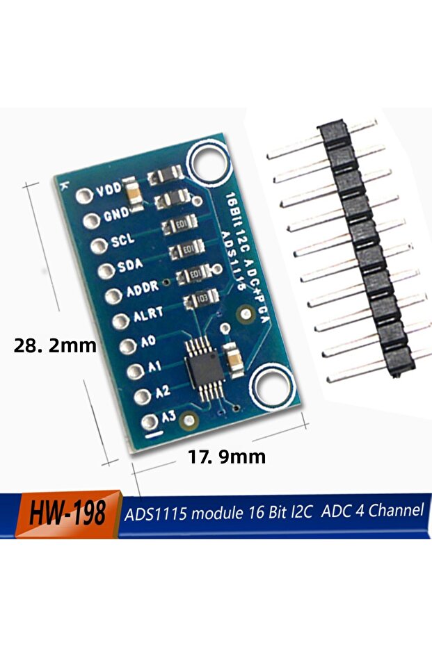 ADS1115 module ADS1115 16 Bit I2C Module Precision ADC 4 Channel Development Board Pro Gain Amplifie