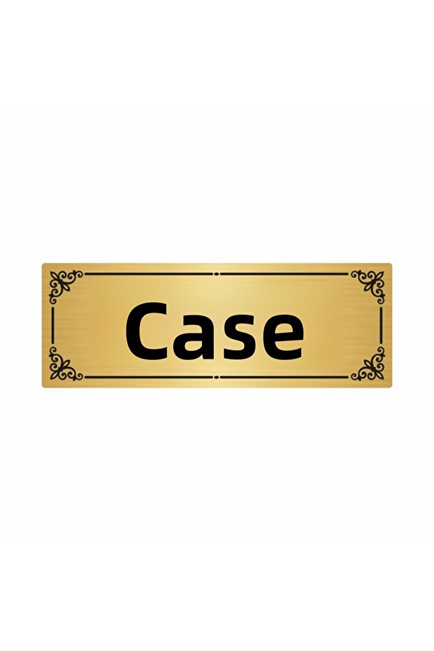 Case 7X20Cm Gold Color Metal Routing Sheet