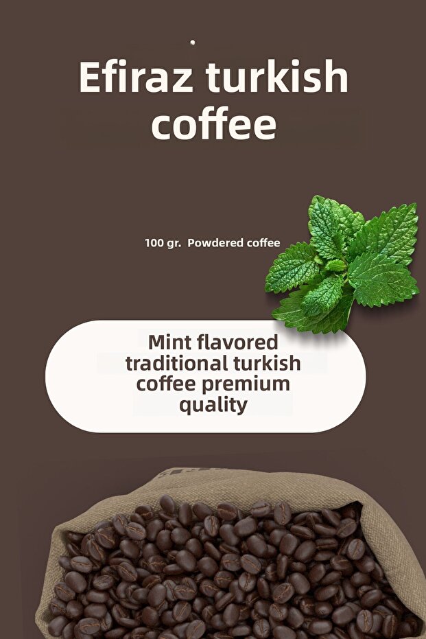 Mint Flavored Turkish Coffee 100 Gr. - 1