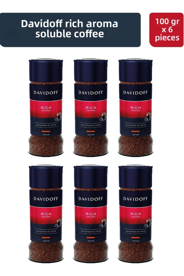 Rich Aroma Soluble Coffee 100 g X 6 Pieces