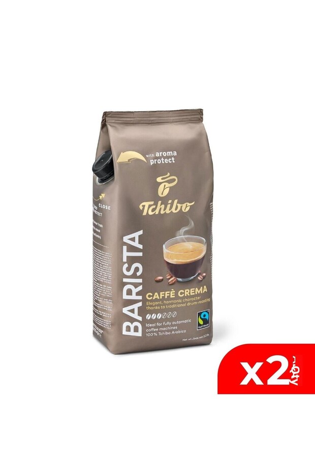 باريستا كافيه كريما قهوة حبوب 1000 غرام. 2 قطعة