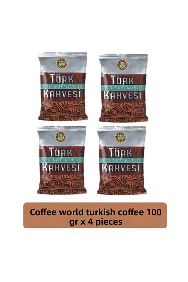 100 جرام × 4 قطع قهوة تركية محمصة متوسطة