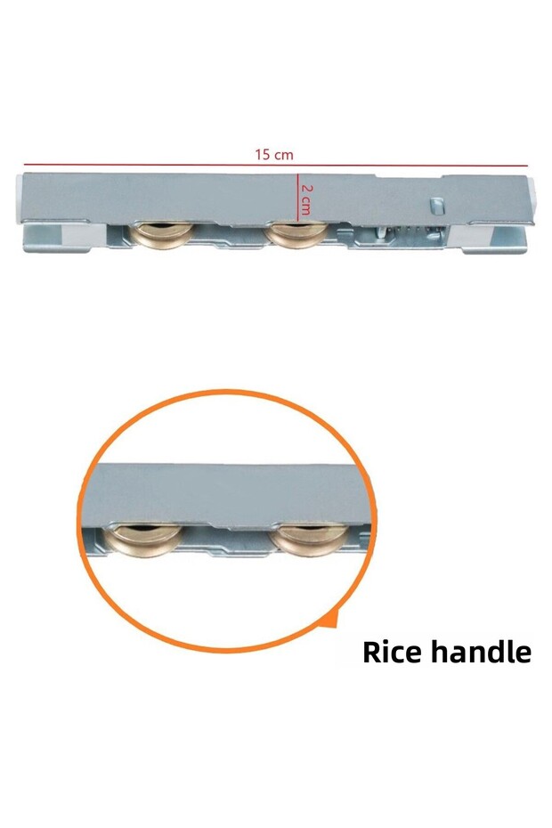 Brass Wheel PVC Sliding Wheel Door Window Bearing Slider Wheel